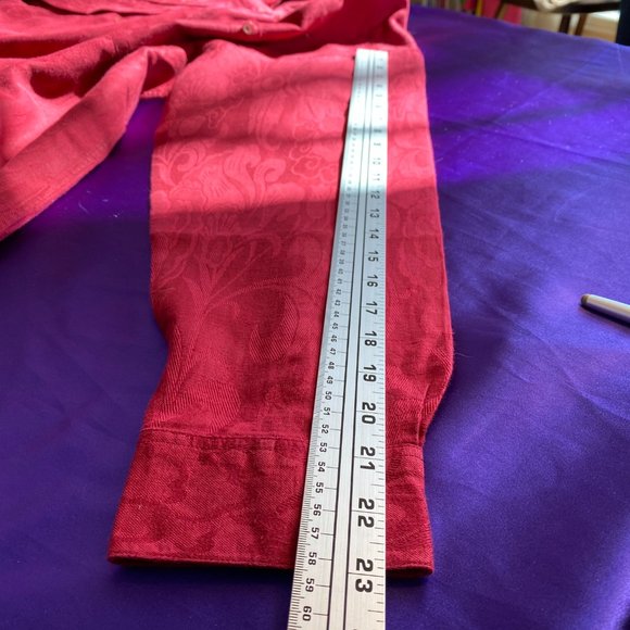 NWOT📌Whipper In Red Long Button Down Collar Shirt - Picture 11 of 16